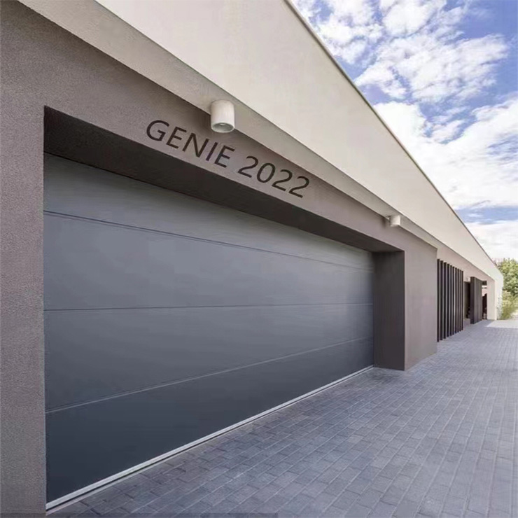ປະຕູ garage ອັດຕະໂນມັດສີດໍາ